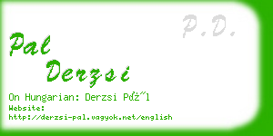 pal derzsi business card